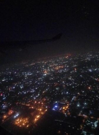 This was the first photo I took from the window seat of a plane. It's New Delhi, but oh you can't tell if you don't know already.